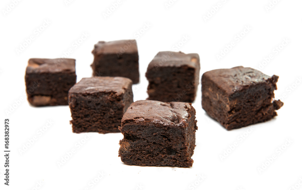 Chocolate Brownie isolated Chocolate Brownie isolated