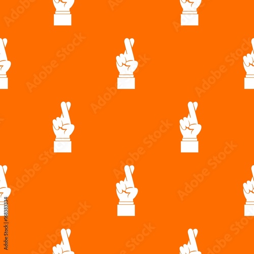 Fingers crossed pattern seamless
