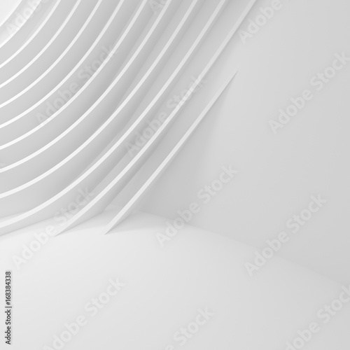 Abstract Wall Background. White Interior Design