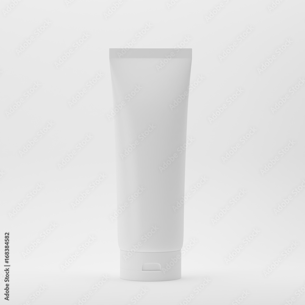 Cosmetic Tube On Isolated White Background Cosmetic Tube On Isolated White Background