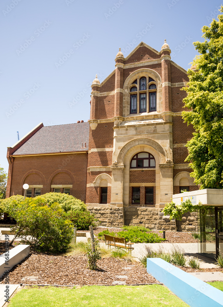 Side view of Western Australian Museum building in Perth Side view of Western Australian Museum building in Perth