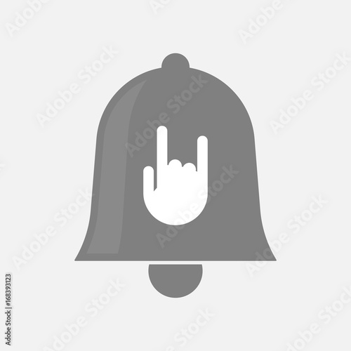 Isolated bell with a rocking hand