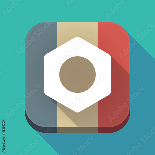 Free Download Long shadow France flag with a nut - GFXLoad