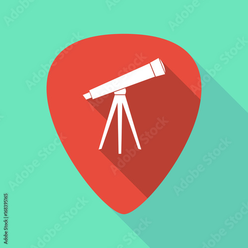 Long shadow plectrum with a telescope