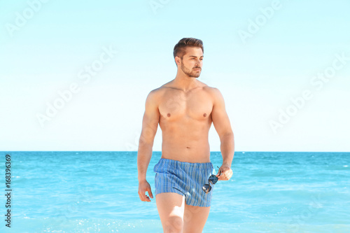 Handsome young muscular man...
