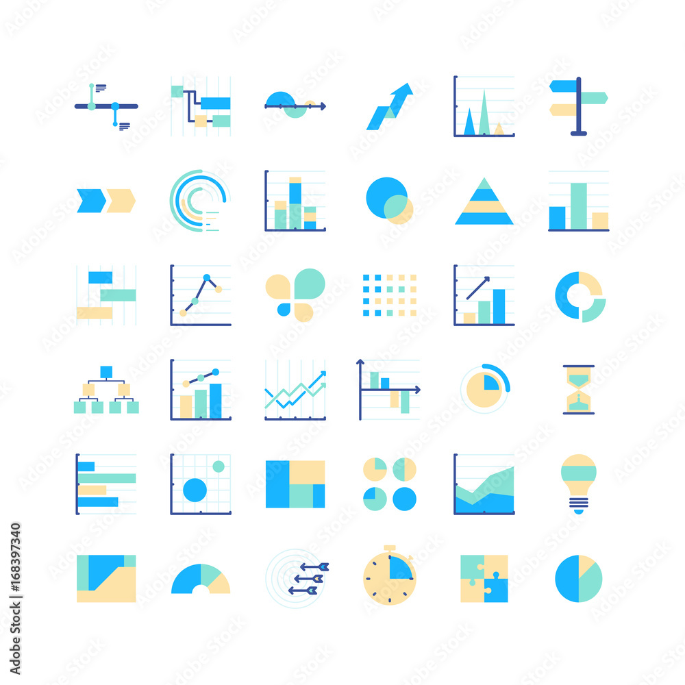 Huge infographics vector elements designers set Huge infographics vector elements designers set