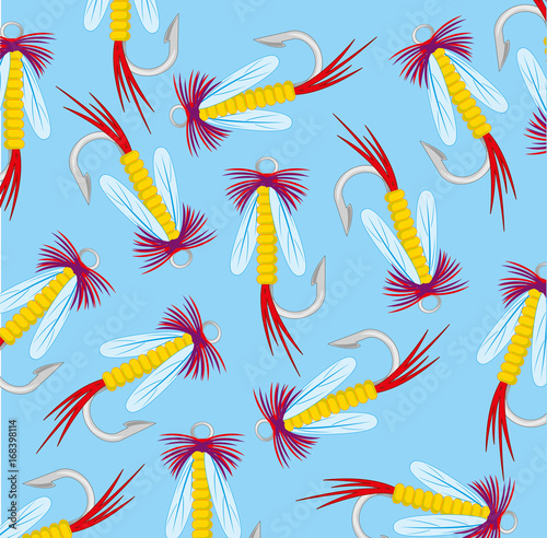 Artificial gnats on white