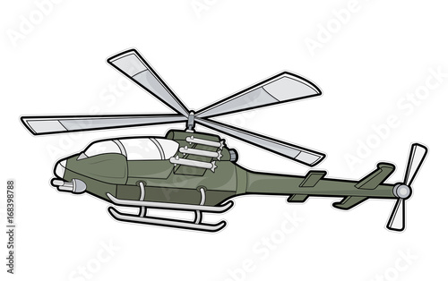 Fototapeta Naklejka Na Ścianę i Meble -  Retro Helicopter