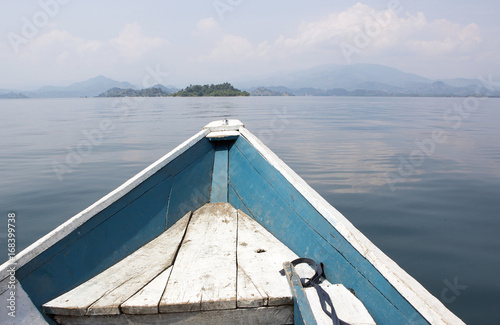 Boat on the Lake Kivu photo