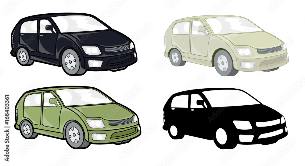 Cars Vector Design Set