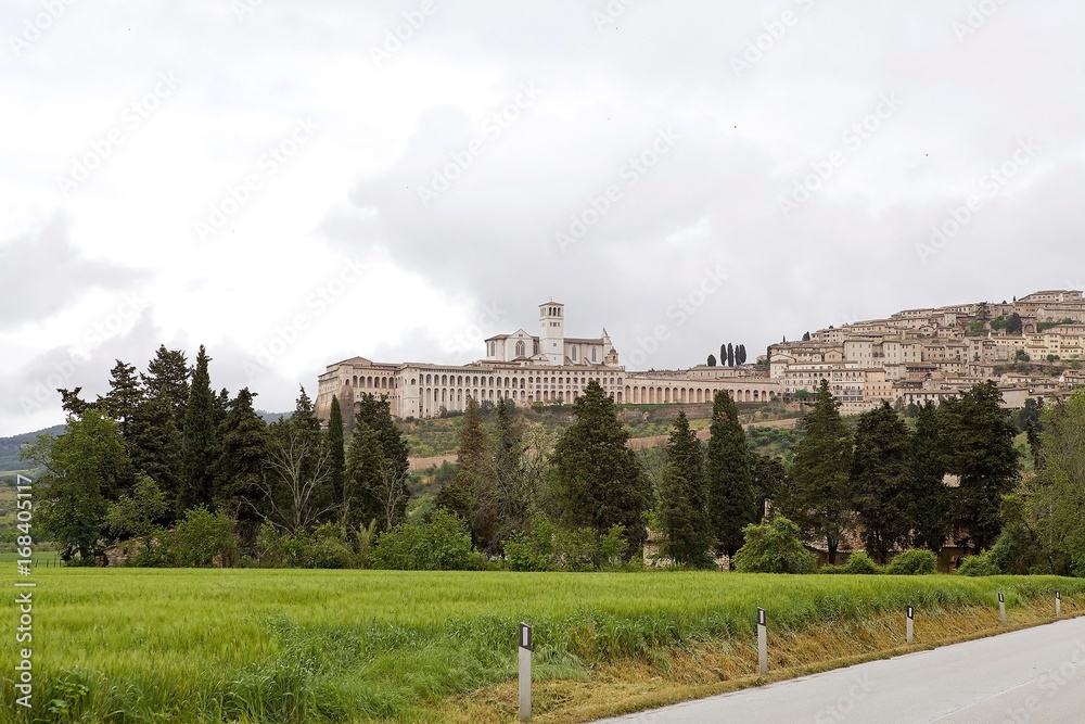 Panorama of Assisi, Italy