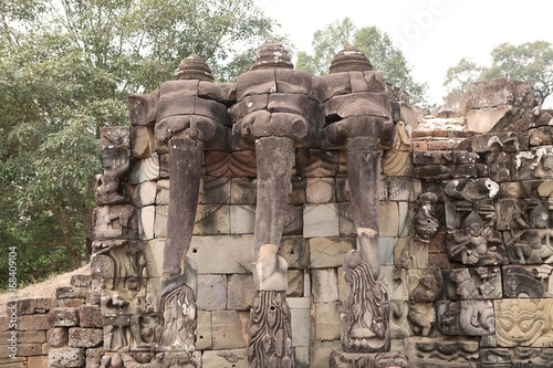 Canvas Print Terrace of the elephants