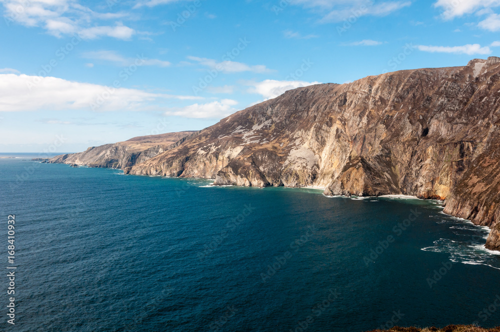 Slieve League cliffs, Donegal, Ireland, the highest sea cliffs in Ireland. Slieve League cliffs, Donegal, Ireland, the highest sea cliffs in Ireland.