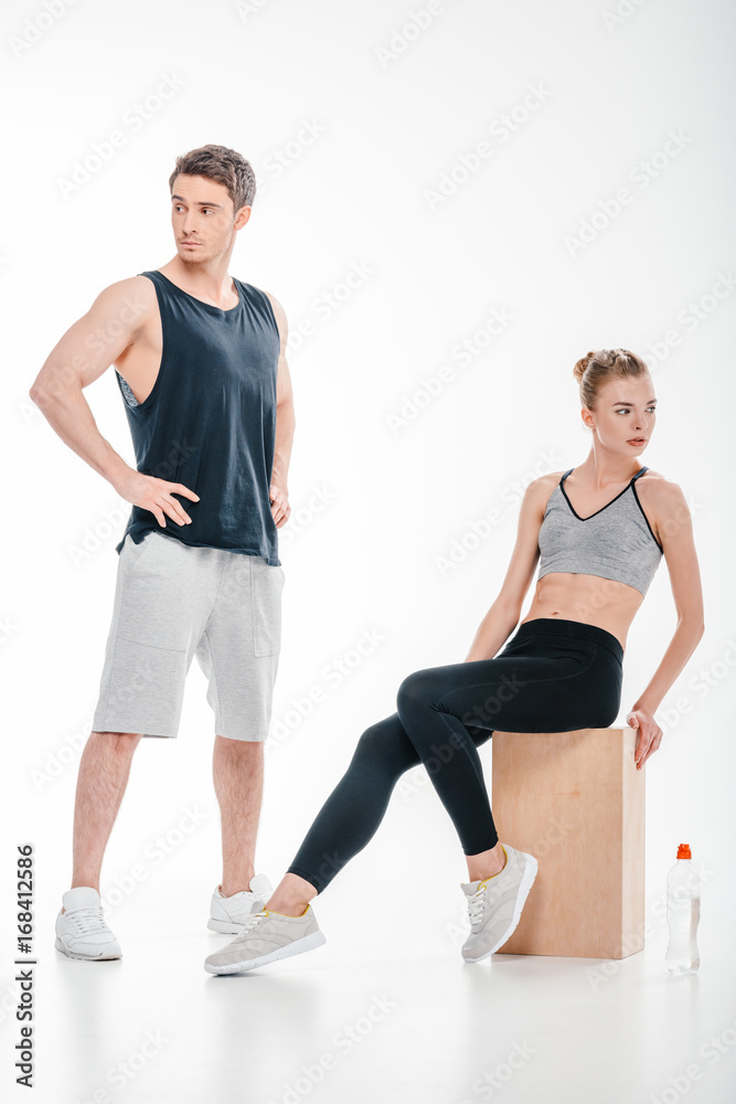 Obraz premium young fit couple