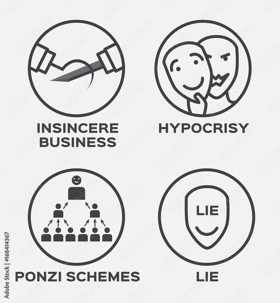 insincere business , hypocrisy , lie and winner vector icon . business concept insincere business , hypocrisy , lie and winner vector icon . business concept
