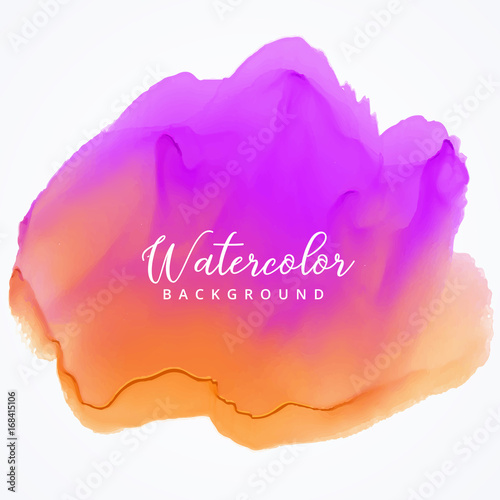 purple orange abstract watercolor texture background design