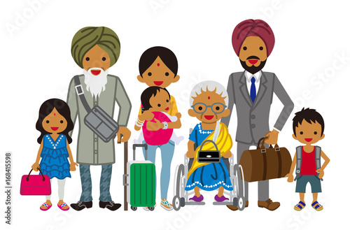 Traveling Multi-Generation family - Indian