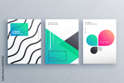 minimal brochure flyer cover page design for your business