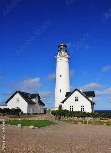 Lighthouse in Hirtshals, west coast of Denmark.