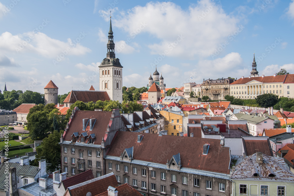 Obraz premium Panorama Starego Miasta - Tallinn