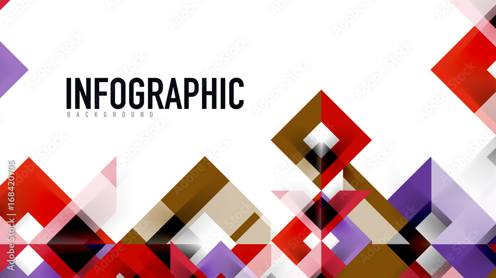 Obraz premium Business presentation geometric template