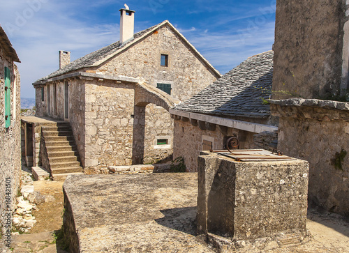 view of the village Humac on the island of Hvar