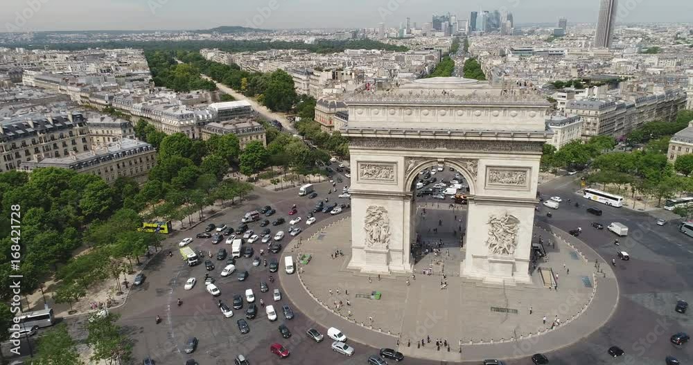 Arc of Triumph Aerial Paris 