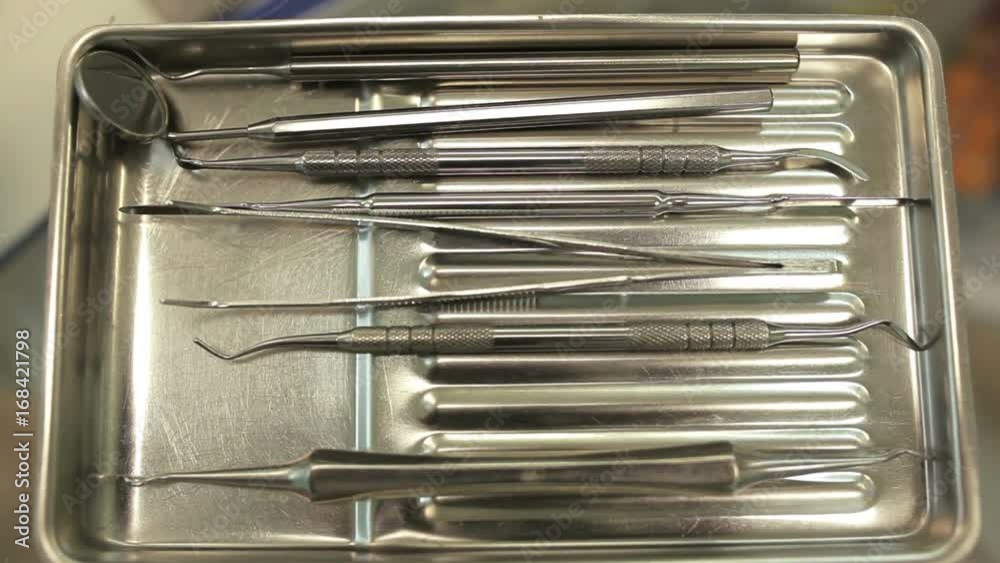 Close up dental instruments Close up dental instruments
