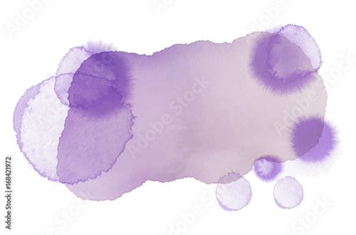 purple speech bubble vector in watercolor style isolated on white background