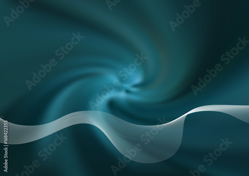 Abstract vector teal background whit design elements, turquoise gradient texture backdrop.