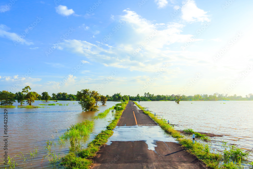 Fototapeta premium Rural road in Thailand.