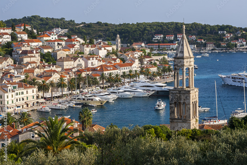 Obraz premium Nice City Hvar in Hvar Island in Croatia