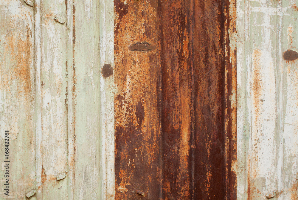Metal rusty, peeling surface for a beautiful and interesting background Metal rusty, peeling surface for a beautiful and interesting background