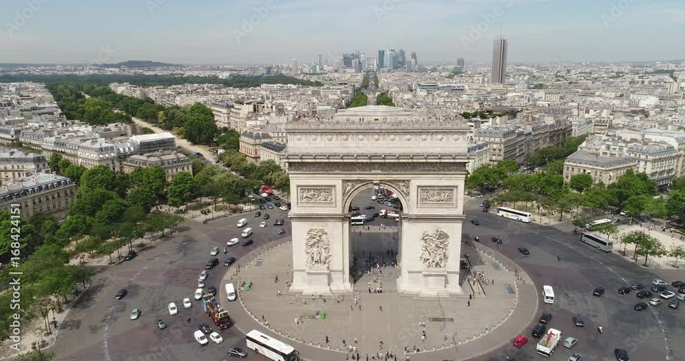 Arc of Triumph Aerial Paris 