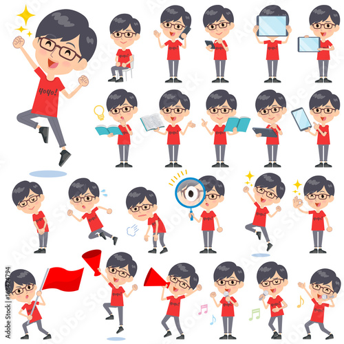 red Tshirt Glasse men_2