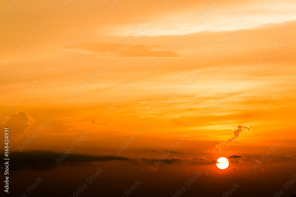 colorful dramatic sky with cloud at sunset colorful dramatic sky with cloud at sunset