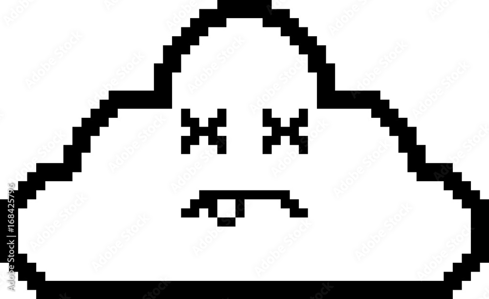 Dead 8-Bit Cartoon Cloud Dead 8-Bit Cartoon Cloud