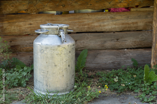 milk can in the Tusheti village of Diklo