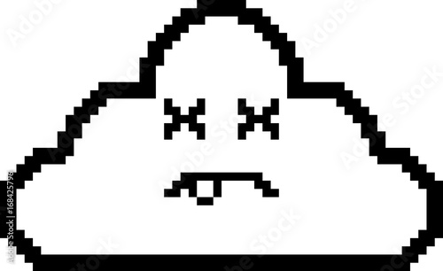 Dead 8-Bit Cartoon Cloud