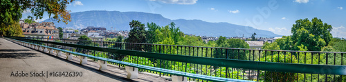 Картината върху платно Banc de la promenade de la Treille à Genève