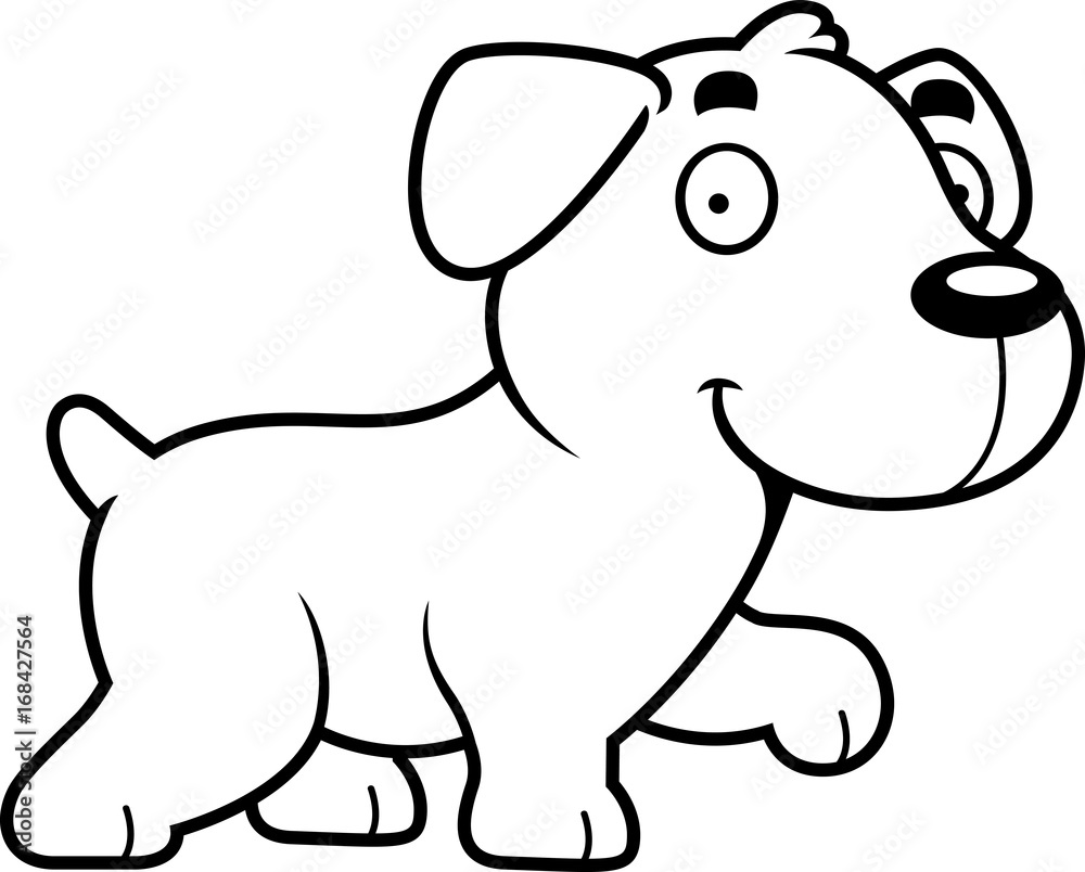 Cartoon Labrador Walking