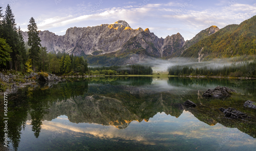 Mountain lake in the Julian Alps in Italy Mountain lake in the Julian Alps in Italy