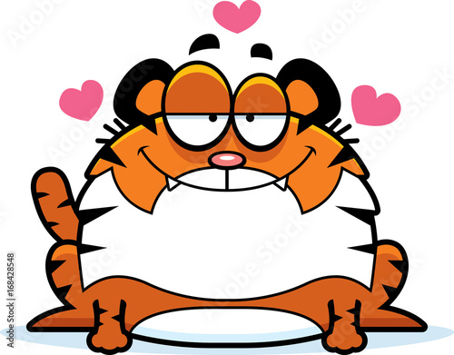 Cartoon Tiger in Love