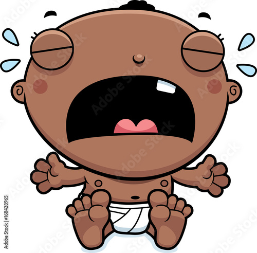 Cartoon Baby Boy Crying