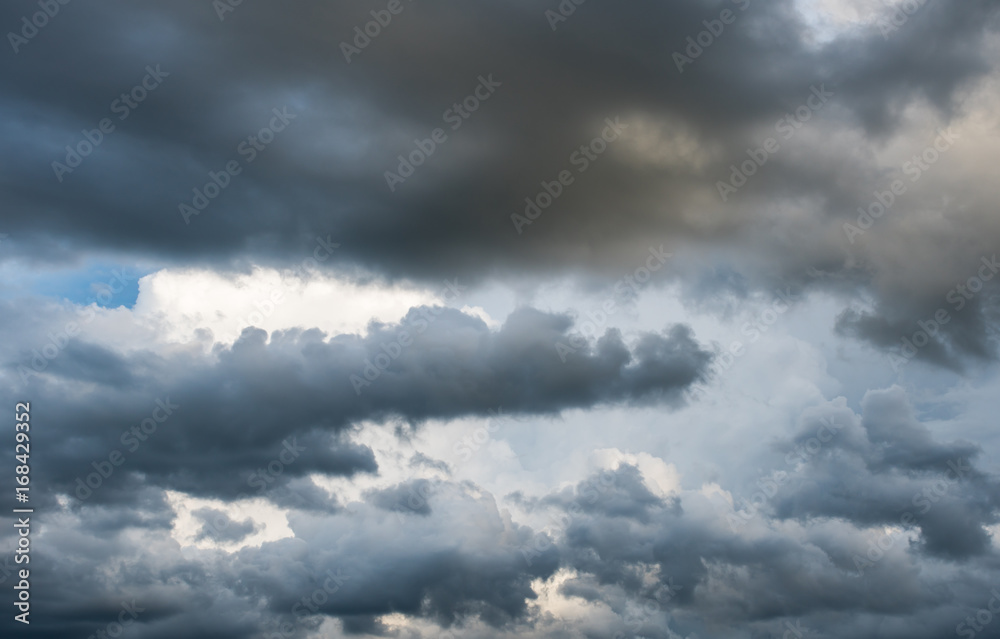 Fototapeta premium colorful dramatic sky with cloud at sunset