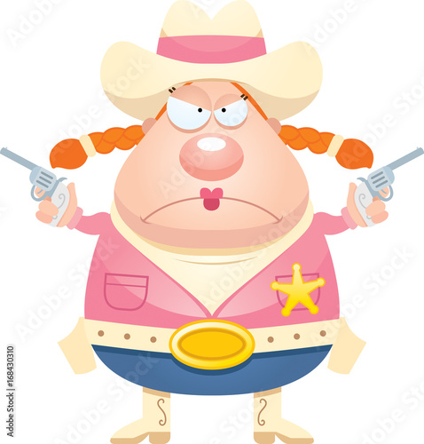 Angry Cartoon Sheriff