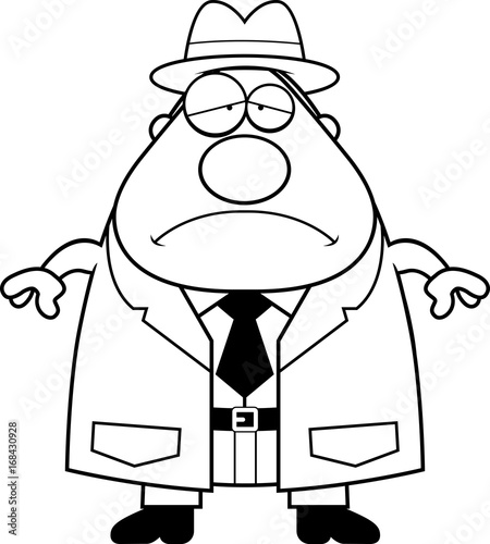 Sad Cartoon Detective