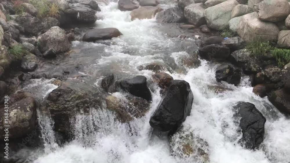Fast moving river in elevit plateau from rize turkey Fast moving river in elevit plateau from rize turkey