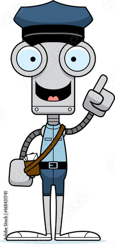 Cartoon Mail Carrier Robot Idea