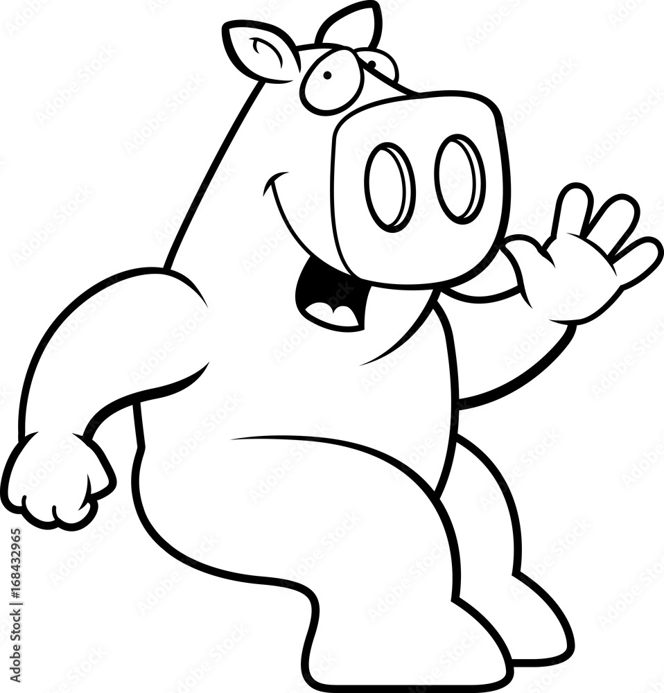 Fototapeta premium Pig Sitting